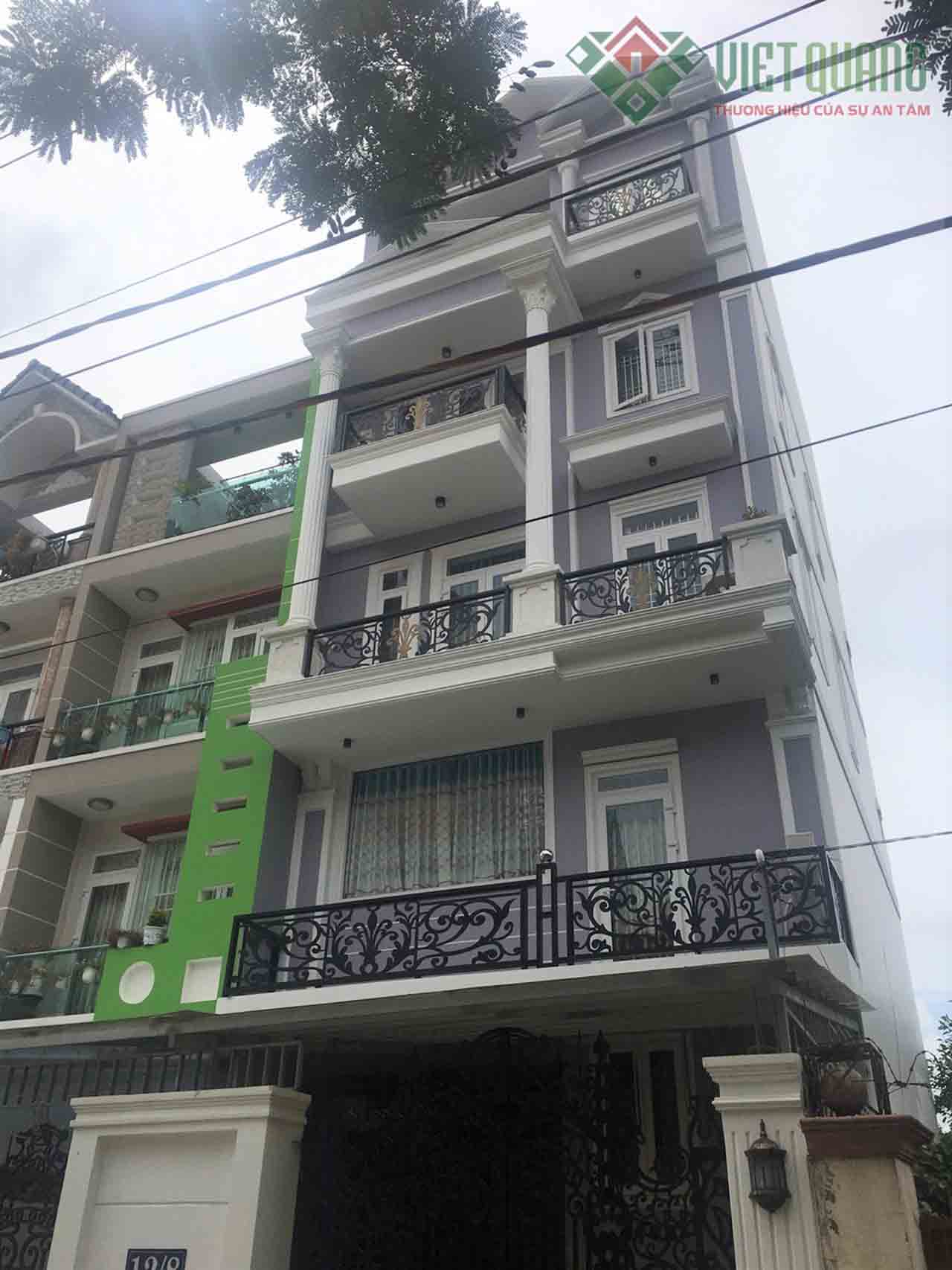 Xây nhà phố 5 tầng chú Vĩnh quận Gò Vấp