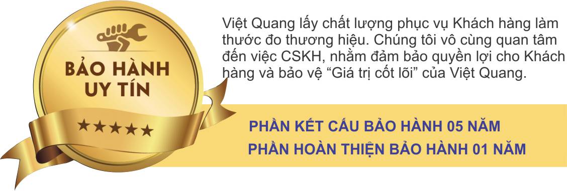Chính sách bảo hành công trình của Việt Quang khi xây nhà tại quận Bình Chánh