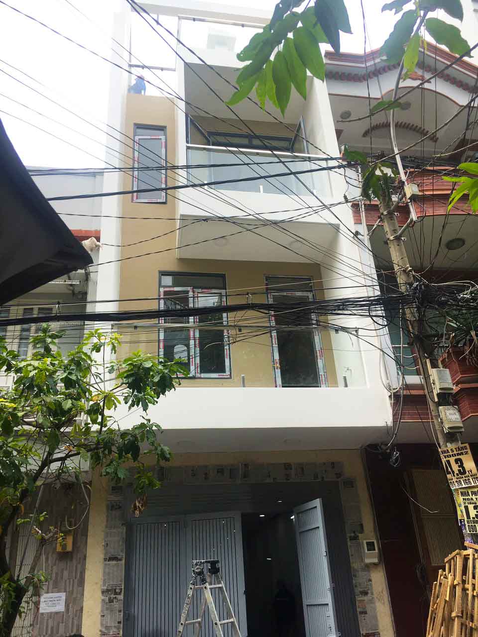 Xây nhà trọn gói nhà phố 4 tầng 4.2x20m tại quận Tân Bình của gia đình anh Sơn