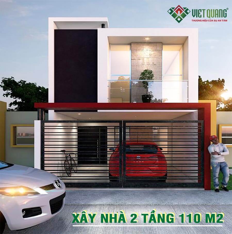 Dự toán chi phí xây nhà 2 tầng 110m2 – Việt Quang Group