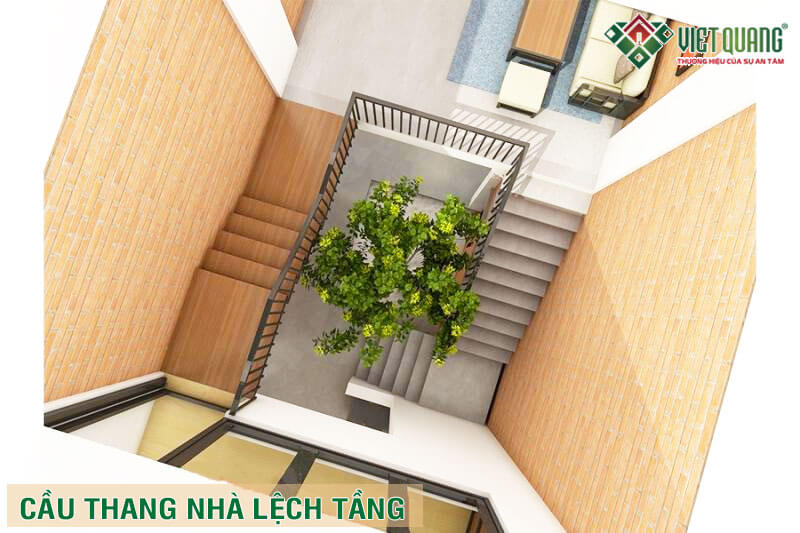 Ấn tượng với mẫu nhà lô phố lệch tầng mặt tiền 5m 4 tầng tại Thái Bình  NO20011