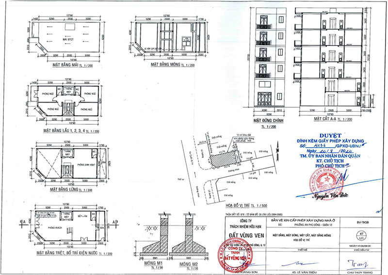 Bản vẽ thiết kế nhà và bản vẽ xin giấy phép xây dựng có gì khác nhau  Xây  Dựng Nhà Xinh