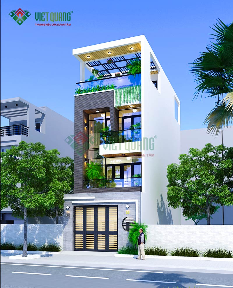 Mẫu nhà phố 4 tầng đẹp, hiện đại – 75 - Việt Quang Group