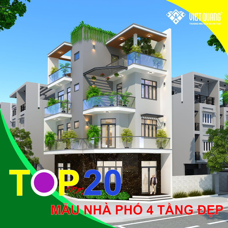 Top 20 mẫu thiết kế nhà phố 4 tầng đẹp, hiện đại năm 2021 - Việt ...