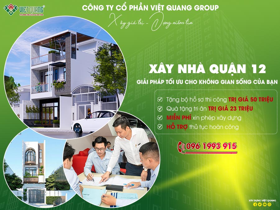 Top 10 nhà thầu sửa chữa nhà giá rẻ uy tín tại quận 12