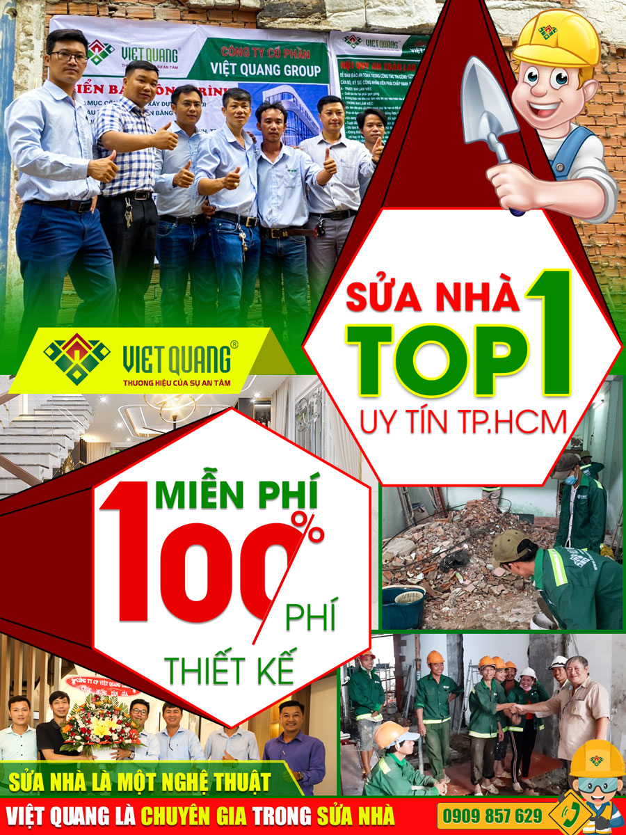 Bảng báo giá sửa chữa nhà trọn gói tại TP HCM – Kiến Trúc Việt Quang 