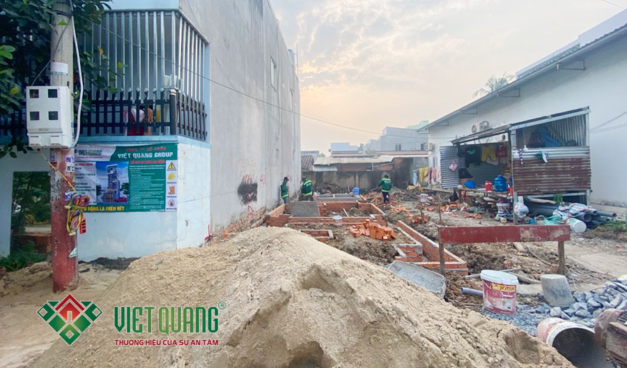 Việt Quang Group khởi công xây dựng nhà phố 4 tầng 4.2x16m tại Bình Dương