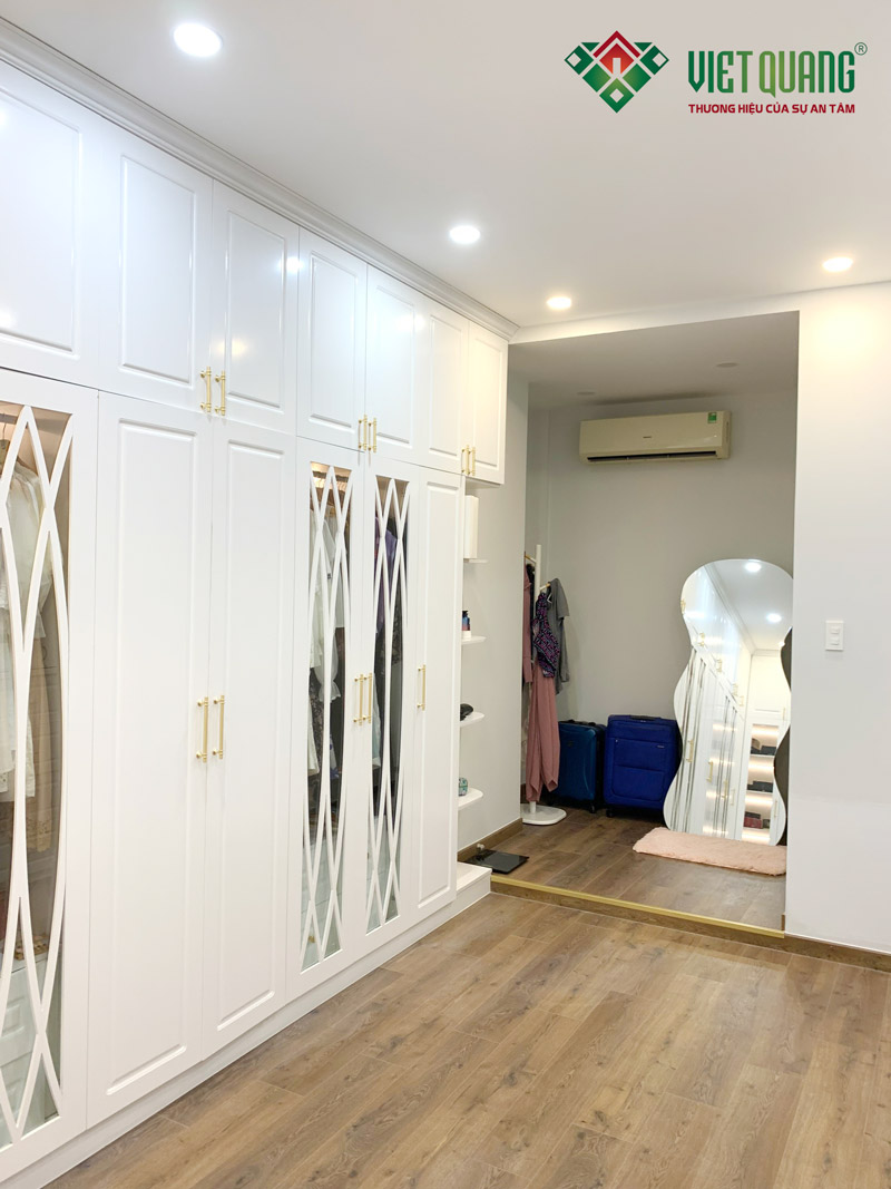 Không gian nội thất bên trong phòng ngủ nhà chị Ngọc Anh quận Tân Phú