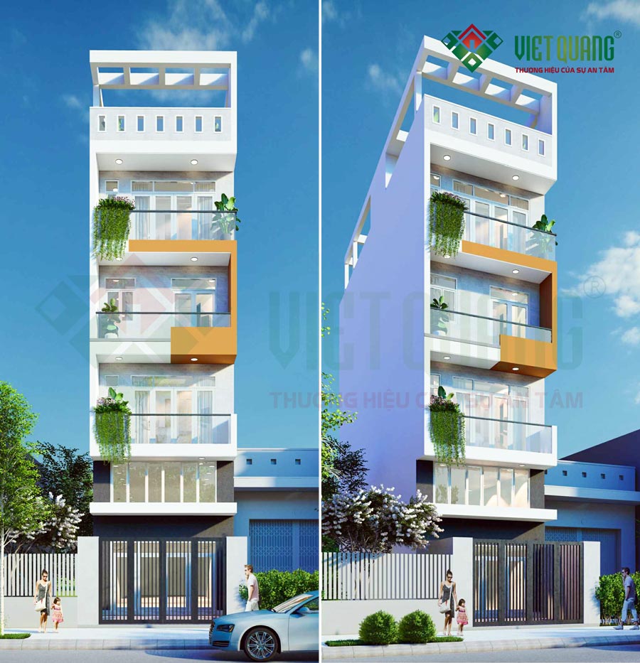 Việt Quang Group giới thiệu đến quý khách mẫu thiết kế nhà phố 6 tầng đẹp – 01 tổng diện tích xây dựng 550m2 sàn của gia đình anh Nam quận 11
