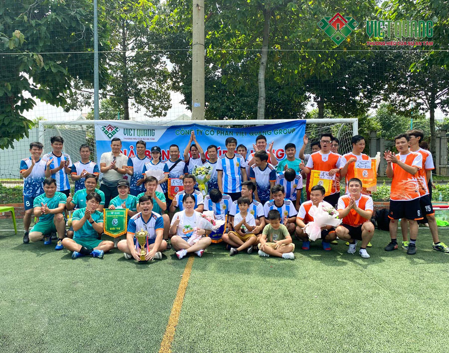 Tổ chức giải bóng đá kỷ niệm 10 năm ngày thành lập Công ty Việt Quang Group 