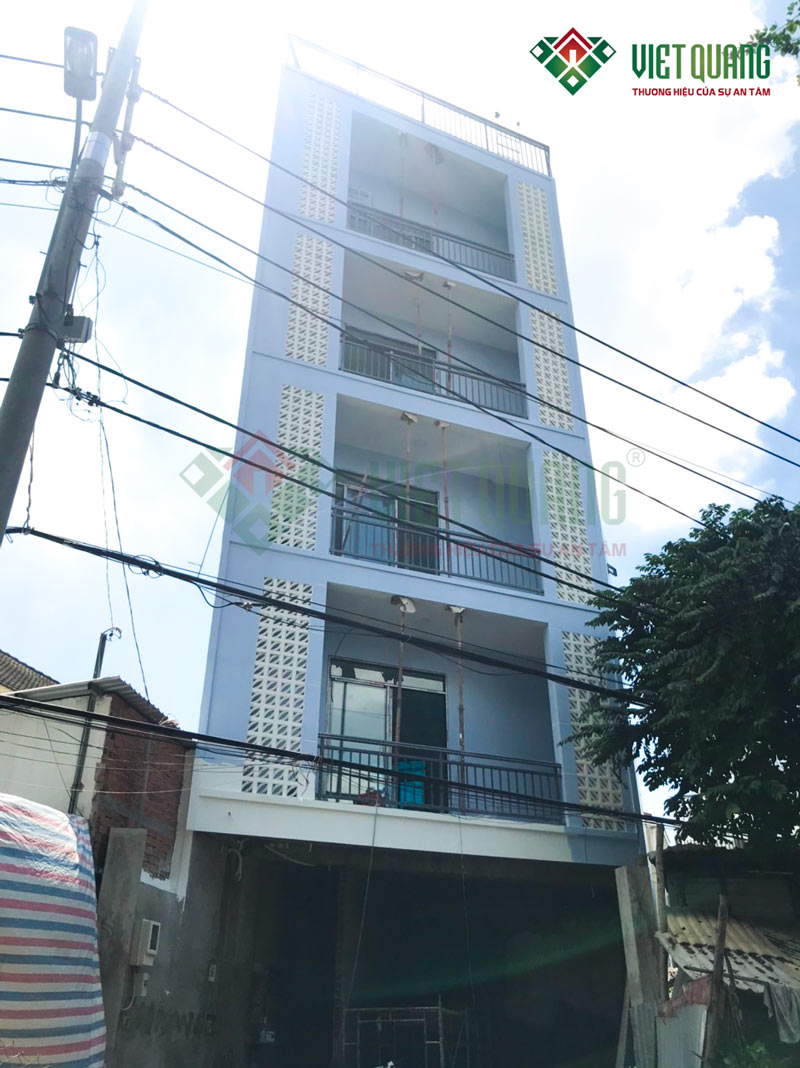 Việt Quang Group là công ty thiết kế và xây dựng nhà phố 6 tầng diện tích 6.5x14.5m tại quận 2, TP HCM