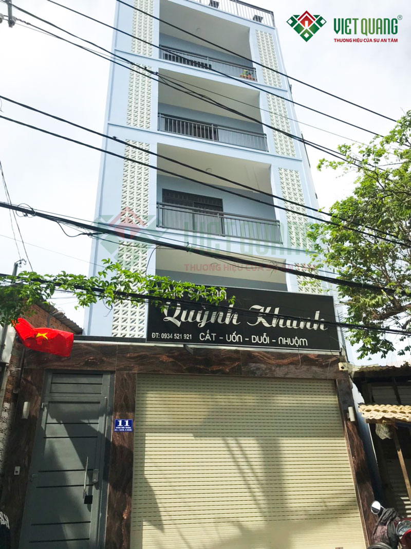 Xây dựng nhà phố 6 tầng diện tích 6.5×14.5m ở quận 2 của anh Hạnh 