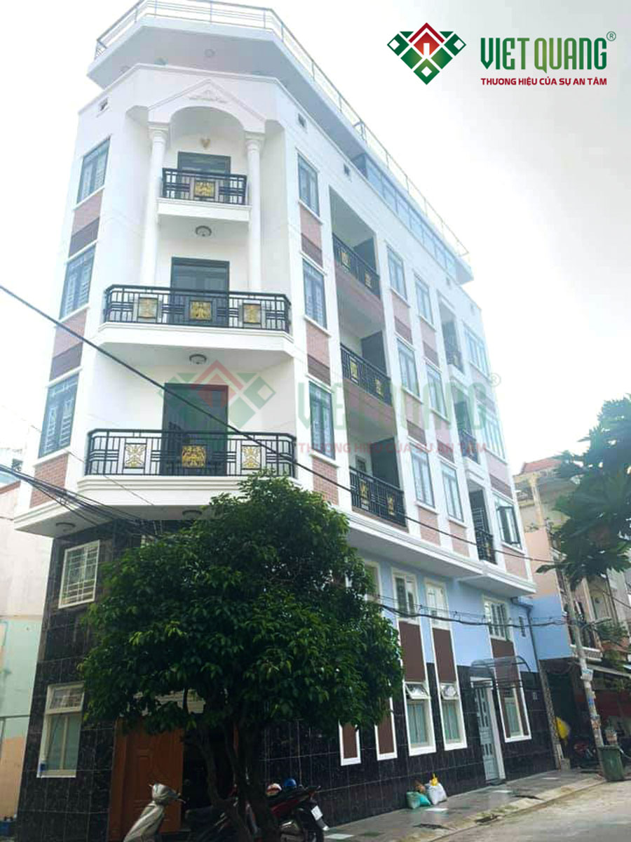 Xây nhà trọn gói 1 trệt 1 lửng 3 lầu sân thượng, diện tích 5x20m của anh Long ở Bình Tân