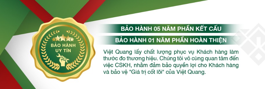 Chính sách bảo hành công trình hoàn thiện nhà ở năm 2023 Việt Quang Group