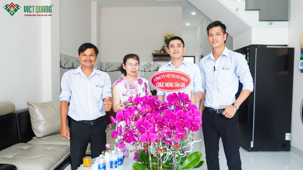 Đánh giá của chị Hiền về chất lượng công trình và công tác thi công xây dựng nhà phố 3 tầng của đội ngũ Việt Quang Group
