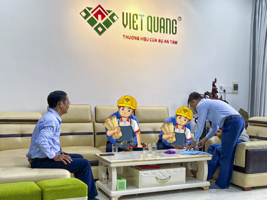 Việt Quang Group ký hợp đồng sửa chữa nâng thêm 2 tầng nhà cùng anh Thuận