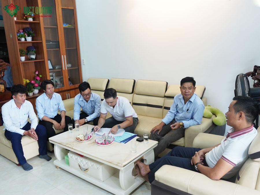Việt Quang Group ký hợp đồng xây nhà trọn gói 1 trệt 1 lửng 4 lầu 5,5x8m nhà anh Tùng ở Quận 3