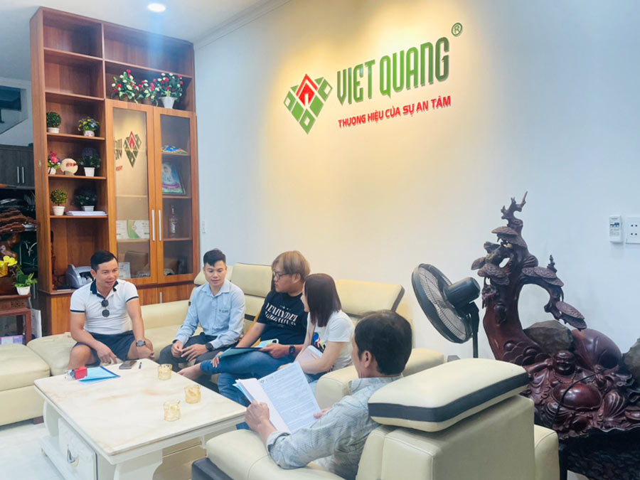 Việt Quang Group trao đổi kế hoạch xây dựng cho dự án sắp tới