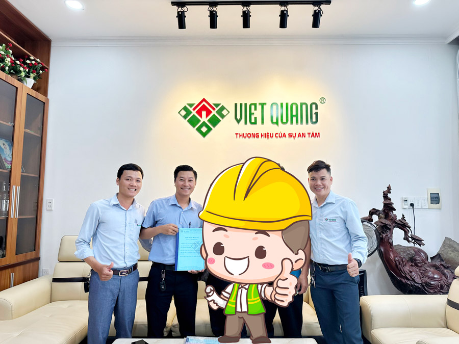 Việt Quang Group ký hợp đồng xây dựng nhà phố mới có diện tích 4.3x21m tại Củ Chi 