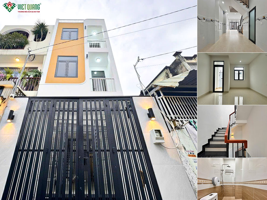 Nhà phố 1 trệt 2 lầu tum sân thượng chú sang quận 12