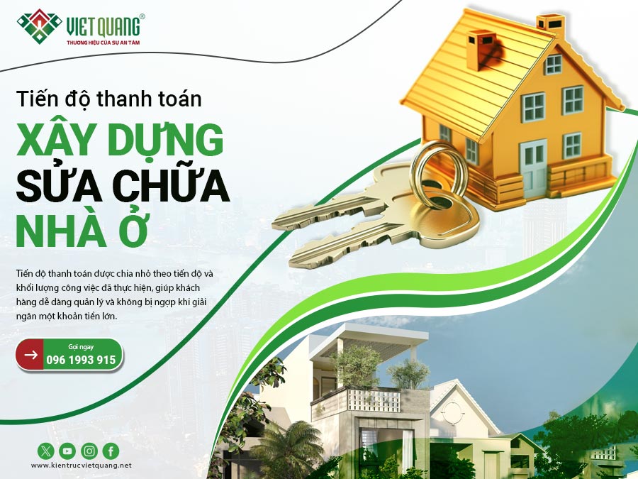 Tiến độ thanh toán khi xây nhà