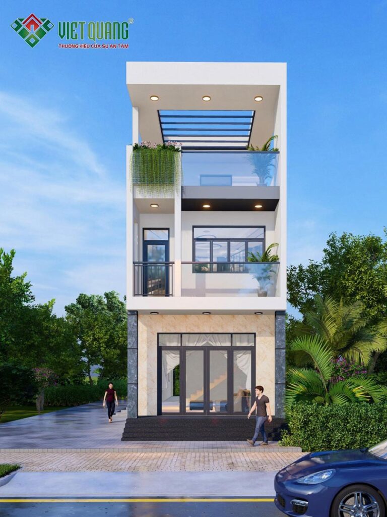 Tổng hợp các mẫu thiết kế xây dựng nhà phố 1 trệt 1 lầu hiện đại