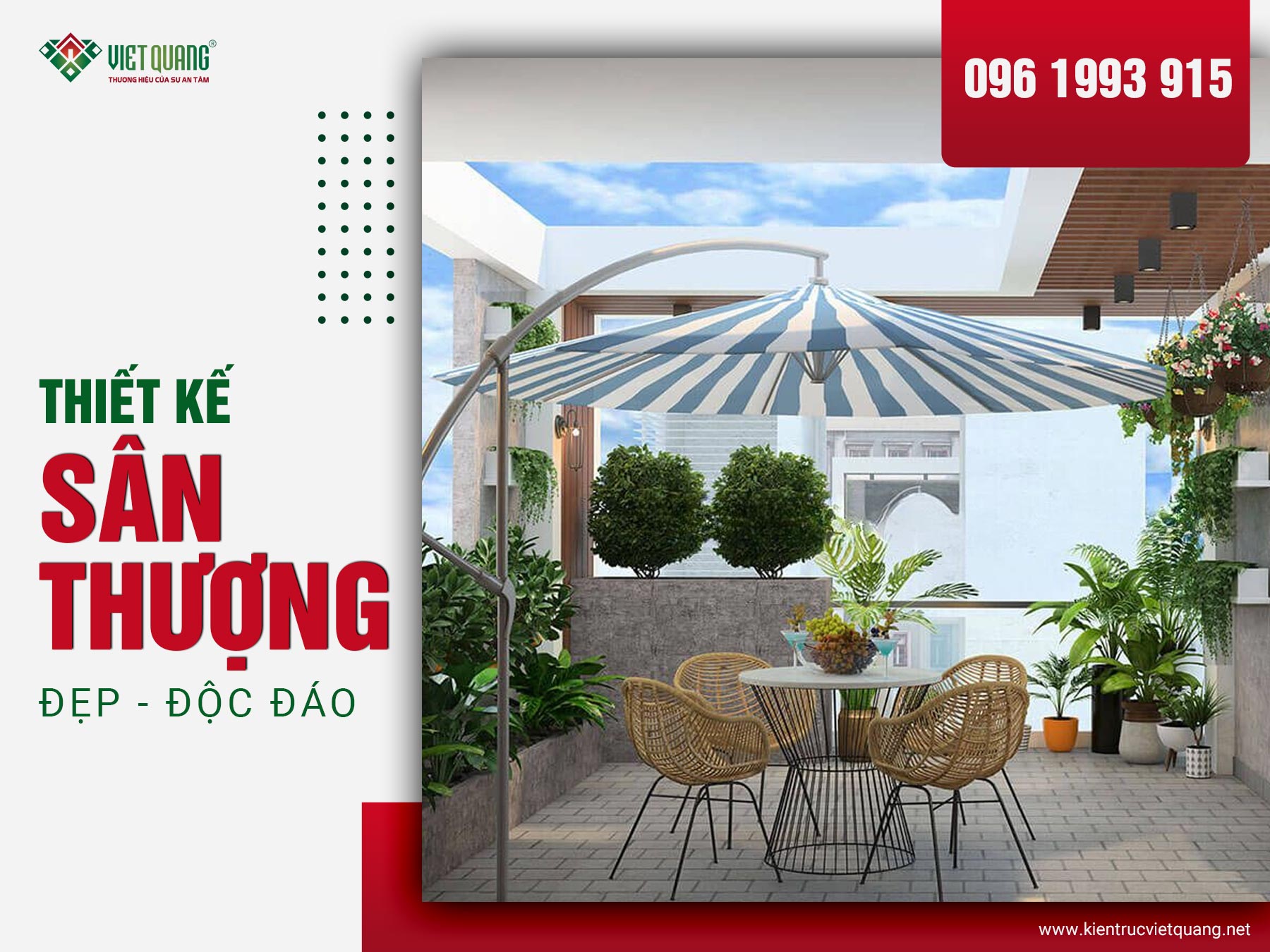 Sân thượng đẹp thì thiết kế sao cho chuẩn?