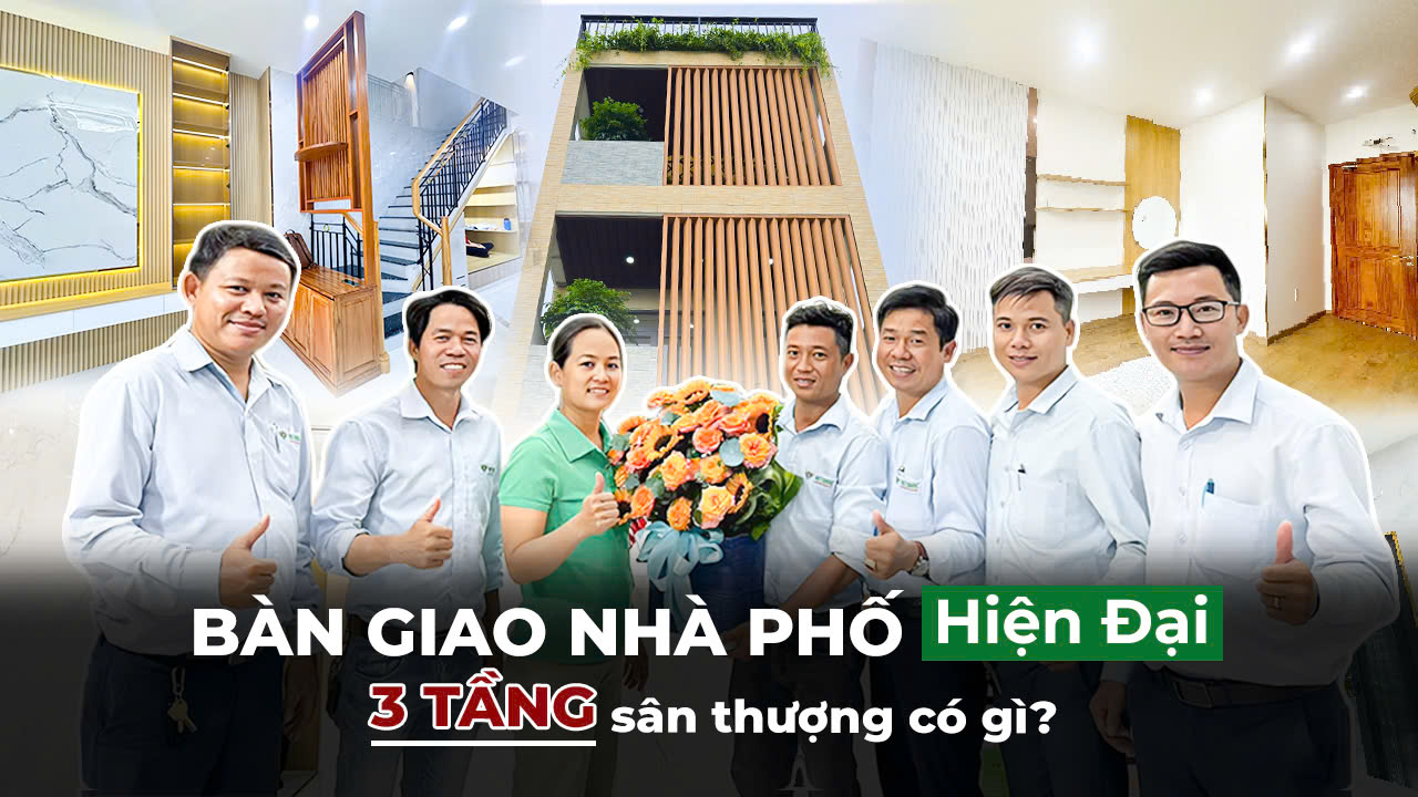 Đánh giá công trình nhà Anh Long quy mô 3 tầng sân thượng