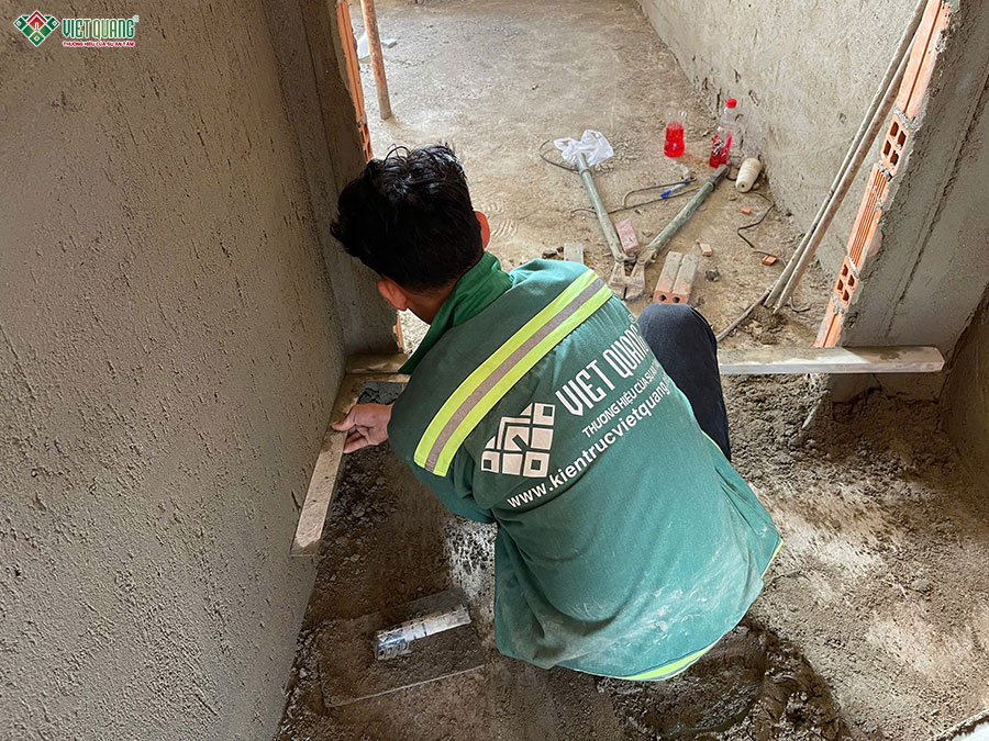 Hình ảnh thi công tô tường