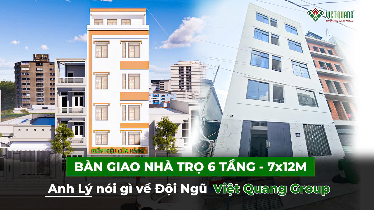 Bàn giao nhà phố 6 tầng 7x12m để kinh doanh phòng trọ