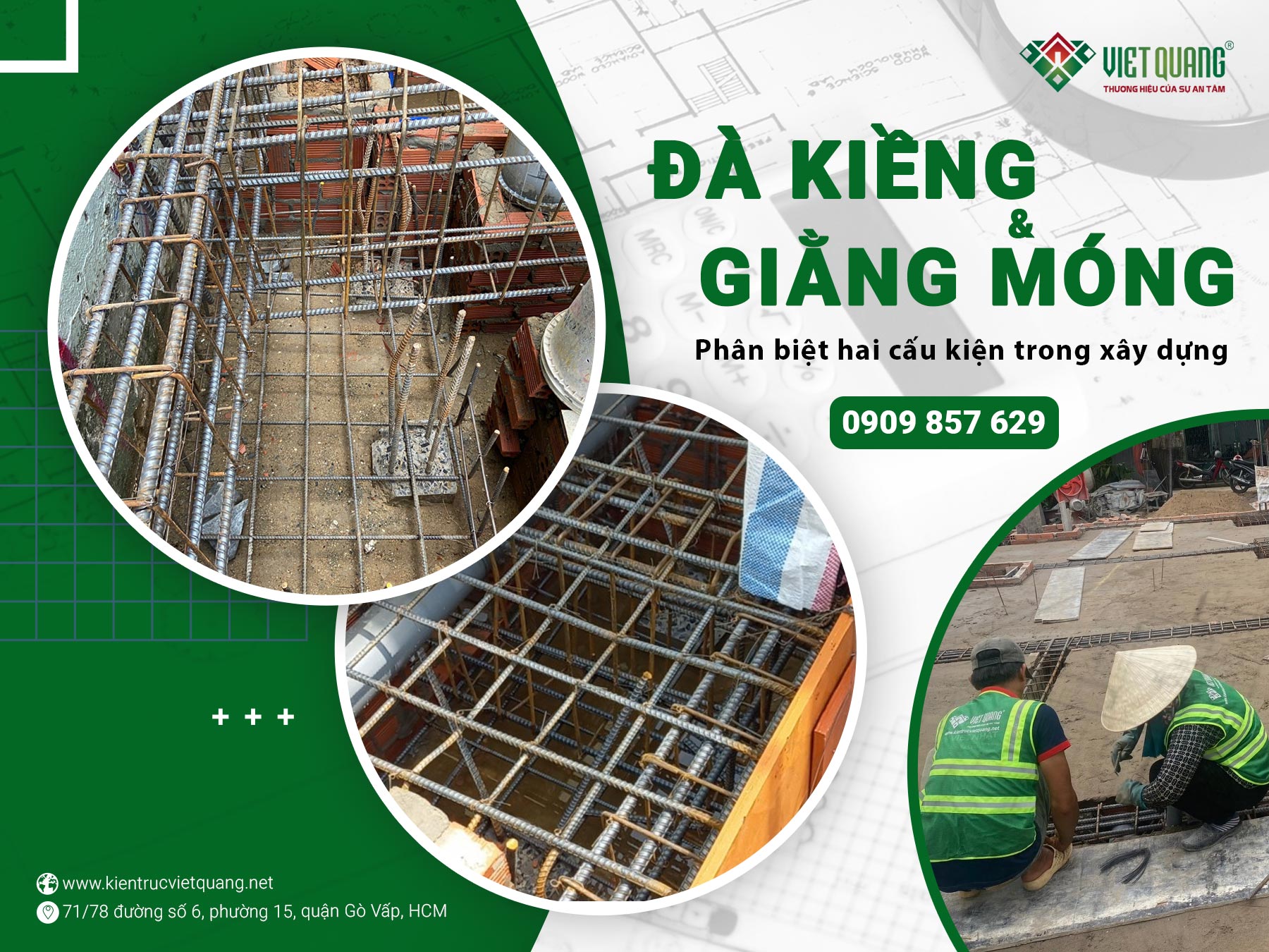 Phân biệt đà kiềng – Giằng móng và tác dụng của chúng trong xây dựng