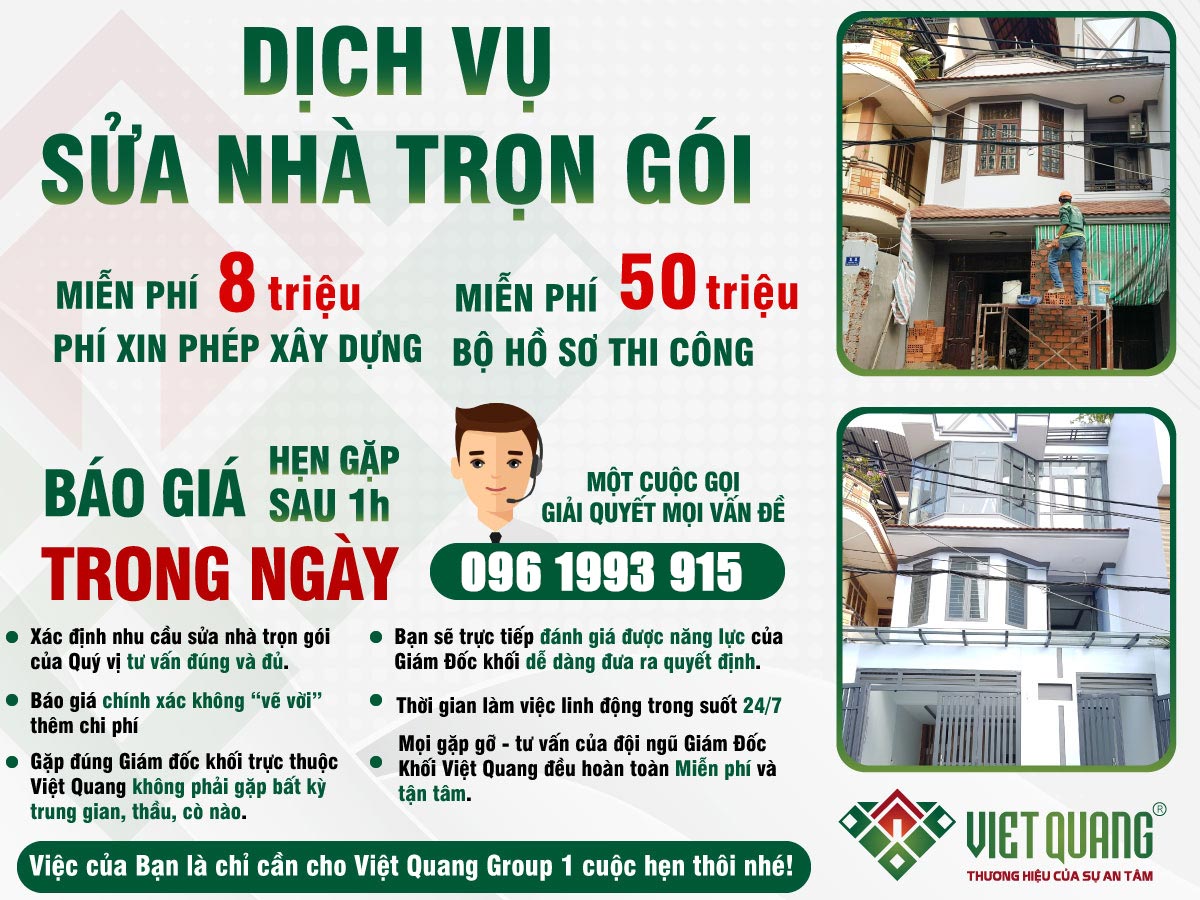 Sửa Nhà Trọn Gói – Báo Giá Sửa Chữa Nhà Rẻ Nhất