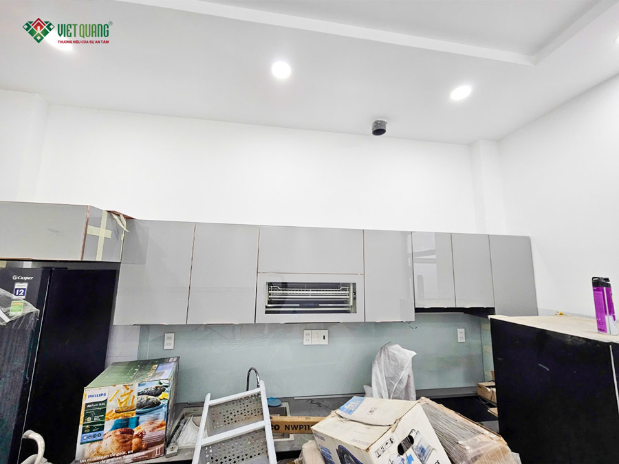 Hình ảnh thi công lắp đặt nội thất nhà bếp