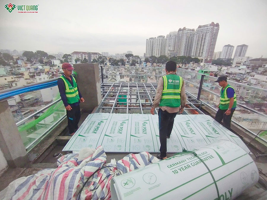 Thi công sửa chữa trọn gói tòa nhà phức hợp 9 tầng 5x21m Quận 11