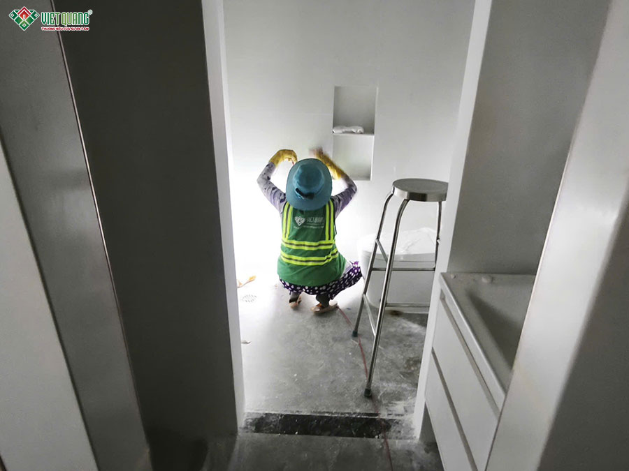 Thi công sửa chữa trọn gói tòa nhà phức hợp 9 tầng 5x21m Quận 11