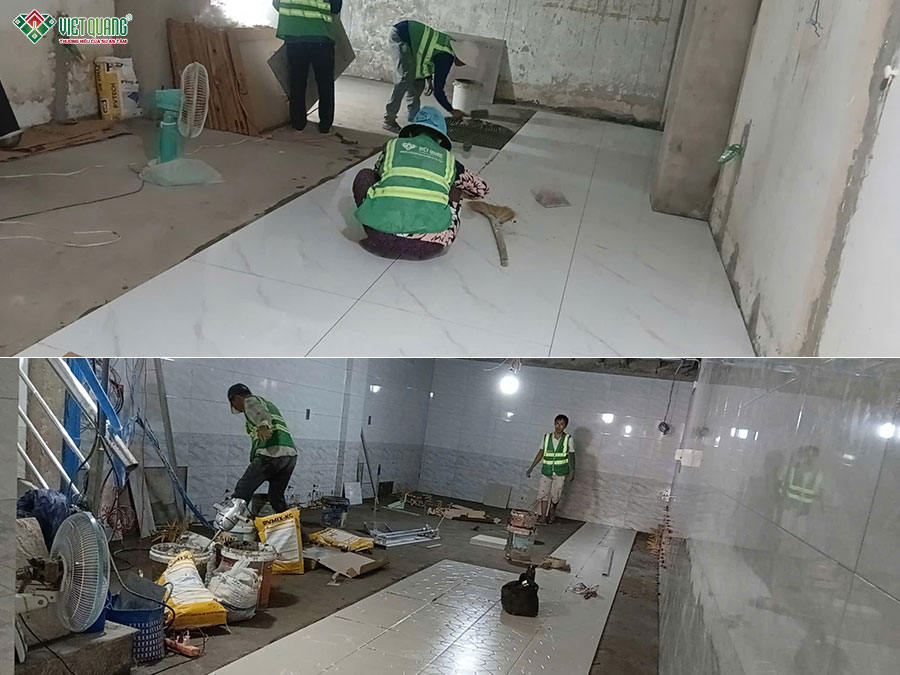 Thi công sửa chữa trọn gói tòa nhà phức hợp 9 tầng 5x21m Quận 11