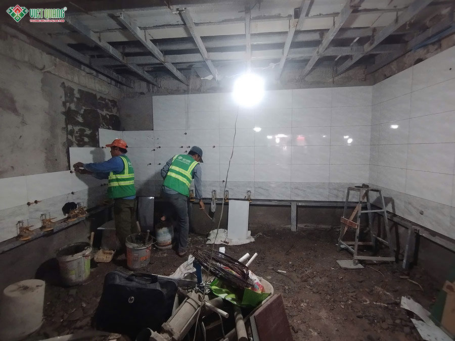 Thi công sửa chữa trọn gói tòa nhà phức hợp 9 tầng 5x21m Quận 11