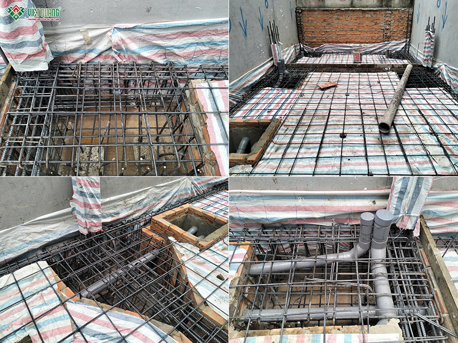 Thi công xây móng nhà 5 tầng 4x16m