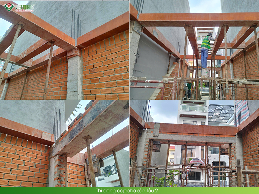 Thi công xây móng nhà 5 tầng 4x16m