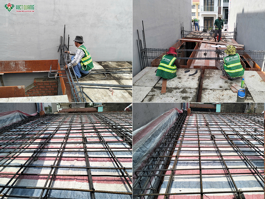 Thi công xây móng nhà 5 tầng 4x16m