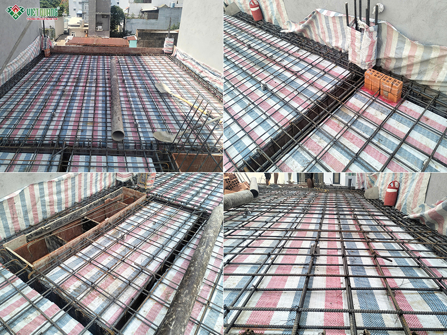 Thi công xây móng nhà 5 tầng 4x16m