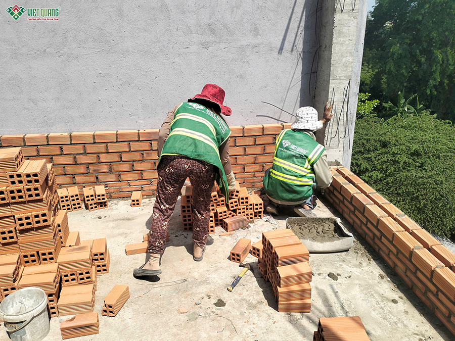 Thi công xây móng nhà 5 tầng 4x16m