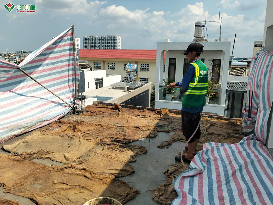 Thi công xây móng nhà 5 tầng 4x16m