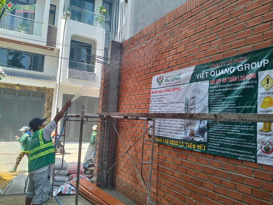 Thi công xây móng nhà 5 tầng 4x16m