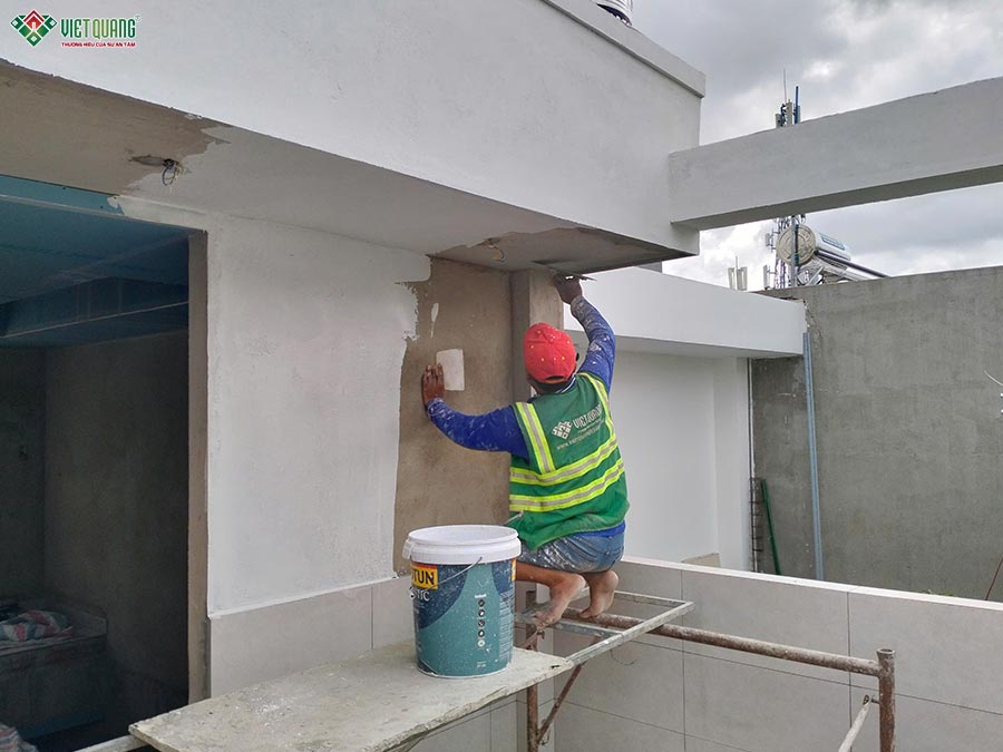 Thi công xây nhà trọn gói 5 tầng 4x16m