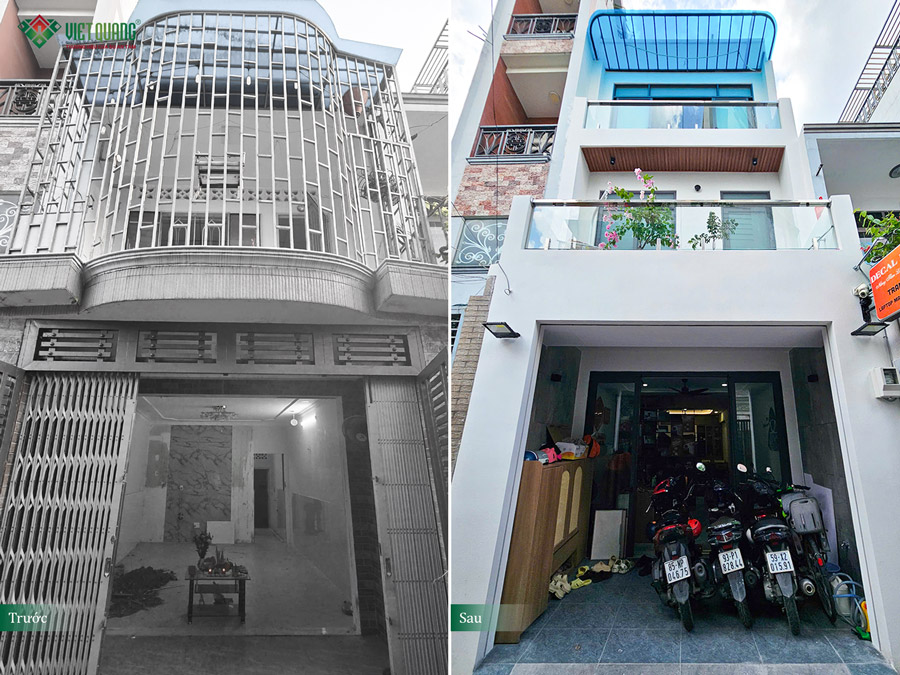 Cải tạo nâng tầng nhà 3 tầng 4x12m Anh Nghĩa ở quận Gò Vấp