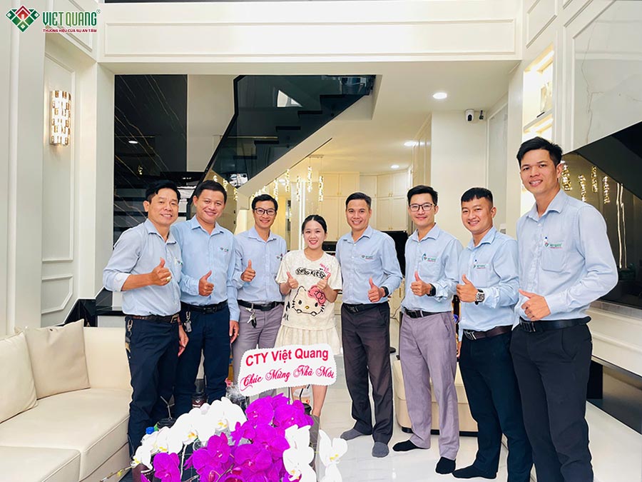 Nhà mới đón Xuân – Bàn giao nhà phố 4 tầng tân cổ điển cho gia đình Chị Thúy Quận Gò Vấp