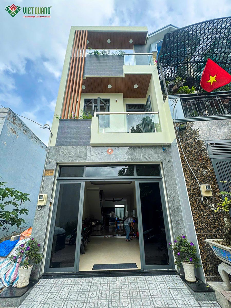 Khám phá công trình xây dựng nhà phố 3 tầng 4x16m Anh Tín ở Bình Tân