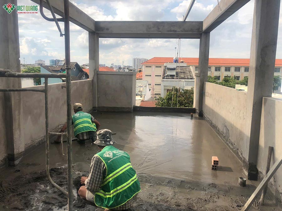 Hình ảnh thi công cán nền