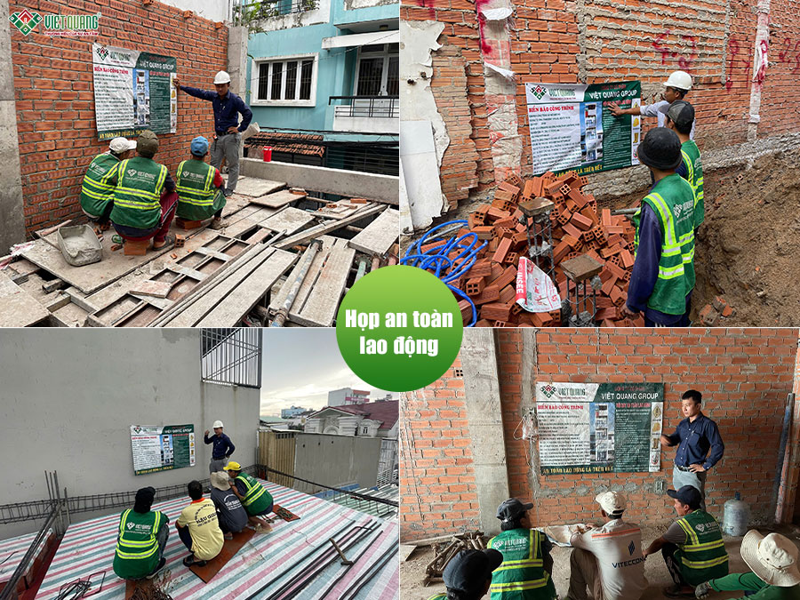 Xây dựng nhà 5 tầng 4x12m chị An quận Tân Phú